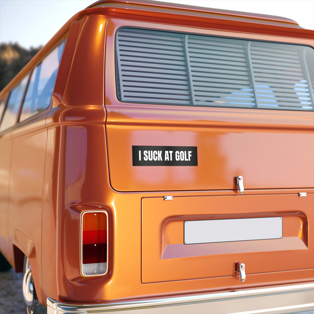 "I Suck At Golf" Funny Vinyl Golf Sticker Decal