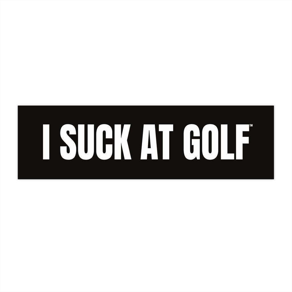 "I Suck At Golf" Funny Vinyl Golf Sticker Decal
